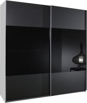 Armoire 140X200 cm à 2 portes coulissantes ornée de Armoire 140X200 cm à 2 portes