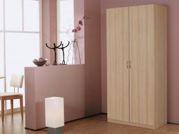 Armoire CASA 2 portes (penderie) hêtre samerberg