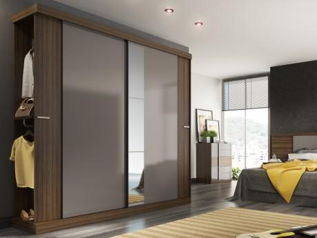 Armoire ADALRIK - 2 portes coulissantes - L231cm -