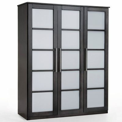 Armoire 3 portes, dressing, pin, H180 cm, Bolton -