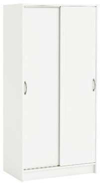 Armoire 2 portes coulissantes blanc Armoire 2 portes coulissantes