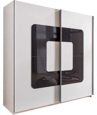 Armoire 180x198 cm à 2 portes coulissantes orné de