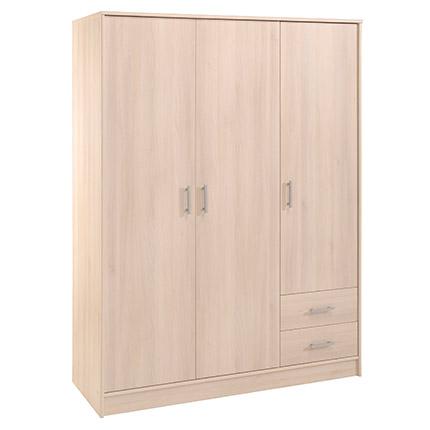 Armoire 2/3 penderie 1/3 lingère 2 tiroirs - acaci
