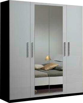 Armoire 180x210 cm à 4 portes dont 2 centrales ave