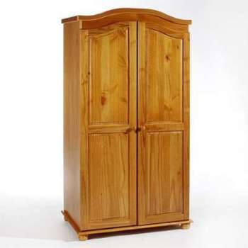 Armoire en pin DAVOS lasuré couleur miel Armoire en pin DAVOS lasuré