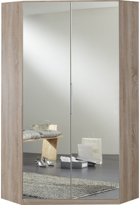 Armoire dangle 95x198 cm avec 2 portes à miroir c
