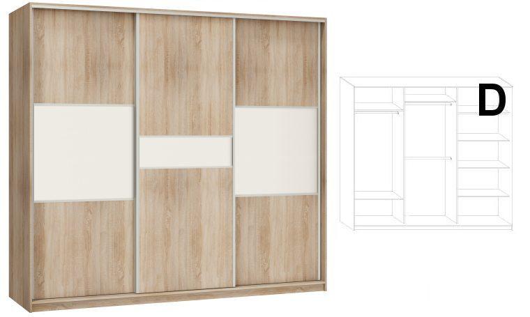 Dressing 3 portes coulissantes RICO Larmoire 3 po