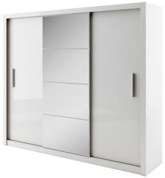 Armoire-dressing 3 portes coulissantes loft chêne Armoire-dressing 3 portes
