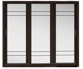 Armoire-dressing 3 portes miroirs coulissantes lux