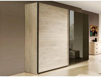 Armoire BERLIN 2 portes coulissantes 220 cm chêne andes Armoire BERLIN 2 portes coulissantes