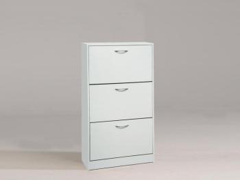 Meuble à chaussures ROZALA 3 portes blanc