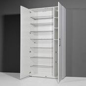Meuble à chaussures 40 paires 2 portes en bois L10