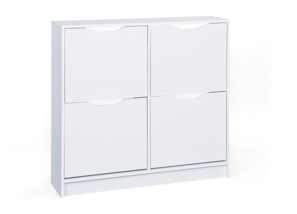Armoire pour chaussures 100 cm à 4 compartiments à