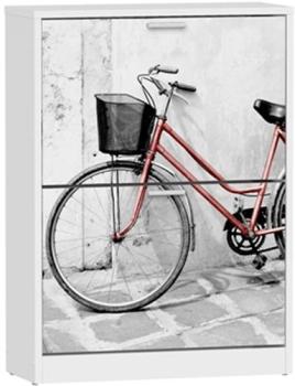 Meuble à chaussures de 2 portes Motif Velo Dimensi