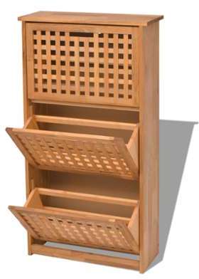 VidaXL Armoire de rangement à chaussure Bois noyer