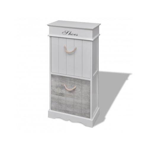 VidaXL Meuble en bois de rangement à chaussures