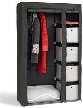 Armoire penderie en métal et tissu refermable D :