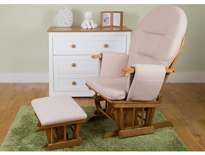 Fauteuil à bascule allaitement Marron