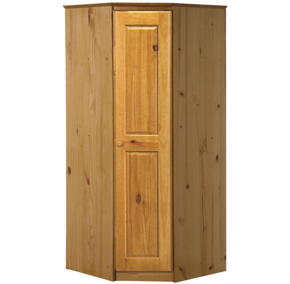 Armoire DAngle en pin massif coloris Antique