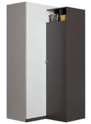 Armoire dangle ado/enfant Finition blanc/graphite