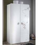 Armoire de chambre en bois L106cm H185cm avec 2 po
