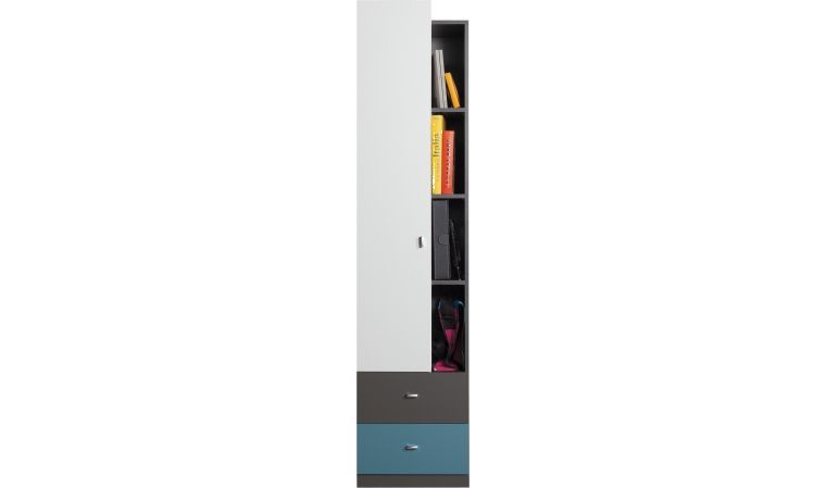 Armoire 1 porte ado moderne HOBBY Mobilier chambre