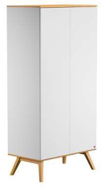 Armoire 2 Portes Nature - Blanc