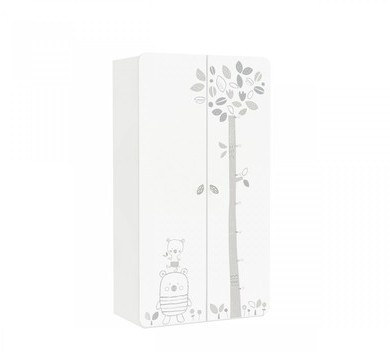 Armoire bébé 2 portes petit ours