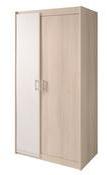 Armoire de chambre en bois L85.5cm H180cm 2 portes