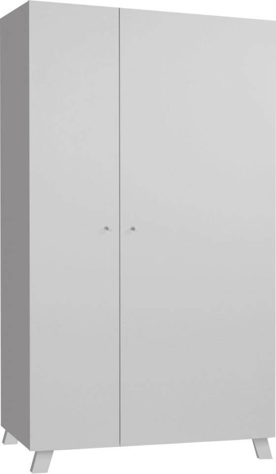 Armoire pour bébé à 2 portes coloris blanc