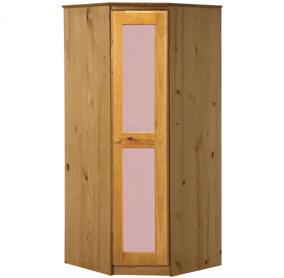 Armoire DAngle en pin massif coloris Antique et R
