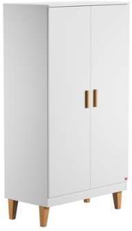 Armoire 2 Portes Lounge - Blanc Armoire 2 Portes Lounge -