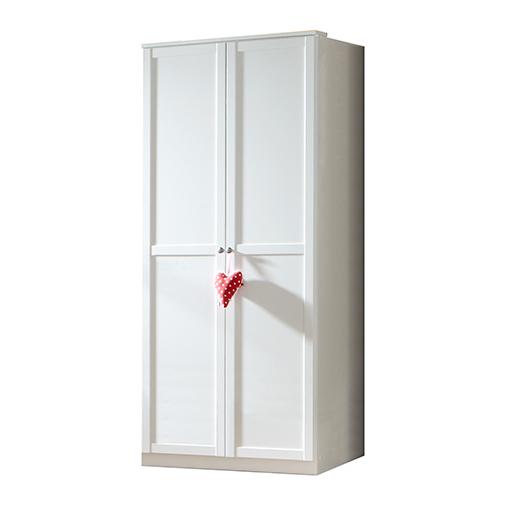 Armoire enfant blanche contemporaine RAPHAEL, 2 ou