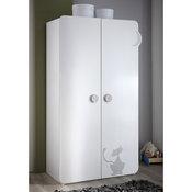 Armoire bois 2 portes L106xP57xH185cm CALINOU