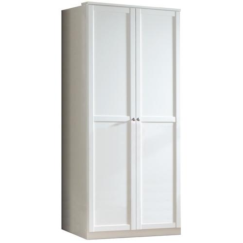 Armoire bébé coloris blanc 90 cm à 2 portes