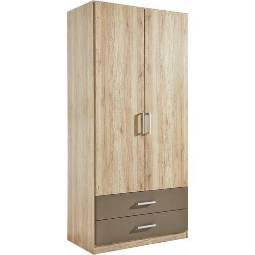 Armoire Penderie 2 Tiroirs Rauch
