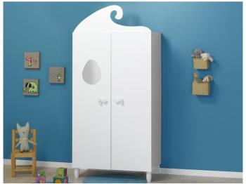 Armoire bébé et enfant Lutin blanc