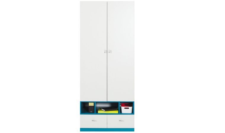 Armoire 2 portes ado pas cher JOLLY Mobilier chamb