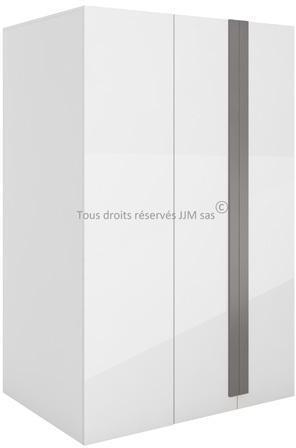 Armoire dangle design ado gloss graphite portes à