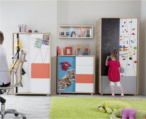 ARMOIRE DANGLE MODERNE ENFANT AVEC PENDERIE - Col