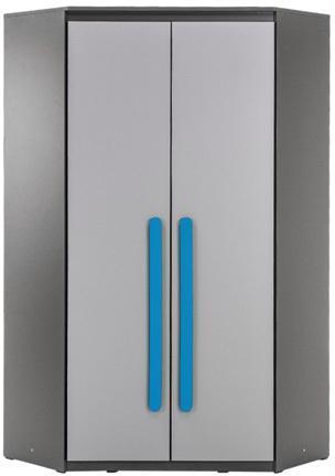 Armoire d angle design pour enfant mix bleu sans bibliothèques Armoire d angle design pour