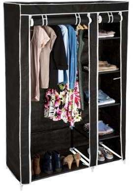 Garde-robe Johanna noir de TecTake