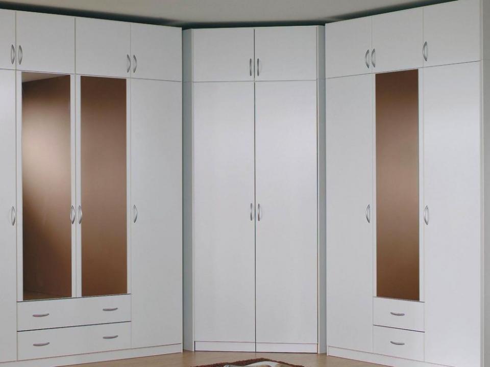 Armoire de coin CASA 2 portes blanc