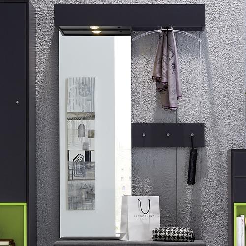 Vestiaire dentrée blanc suspendu Milan