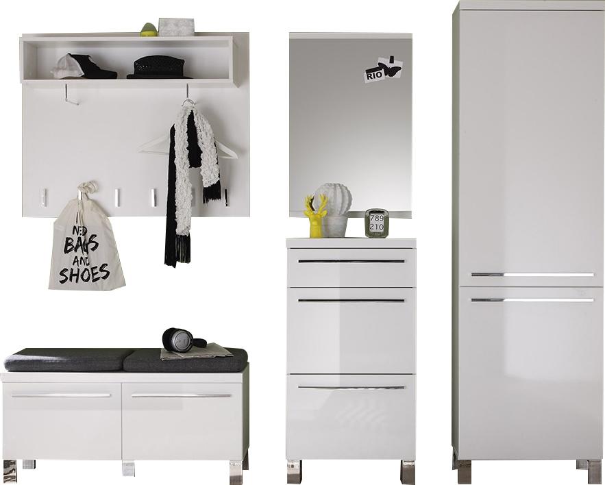 Ensemble meubles dentrée coloris blanc