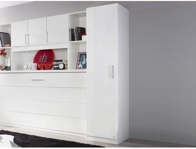 Armoire ALBANO 1 porte blanc gris lave Armoire ALBANO 1 porte blanc