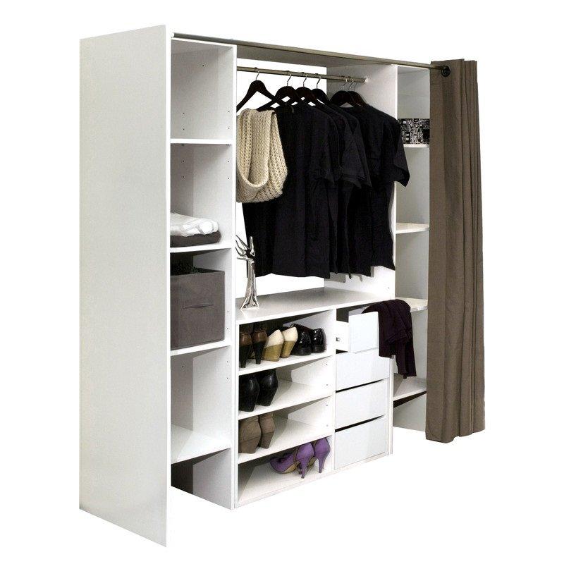 Dressing extensible CHICA 2 colonnes 4 tiroirs bla