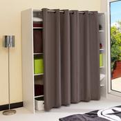 Dressing extensible 8 niches 1 penderie en bois L1