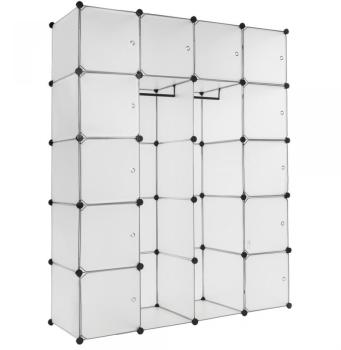 Armoire, Étagère, Meuble rangement plastique, 183