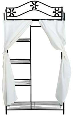 Armoire penderie multi rangements 5 étagères métal